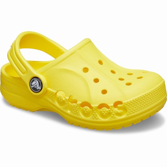 Crocs Baya Girls' Clogs Lemon | QSX-340685