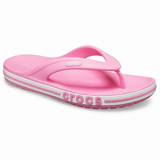 Crocs Bayaband Women's Flip Flops Pink | YDJ-265783