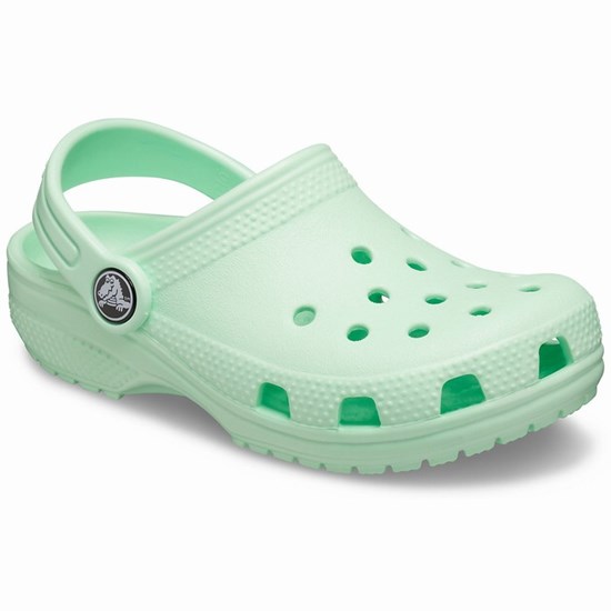 Crocs Classic Boys' Clogs Green | GEO-801263