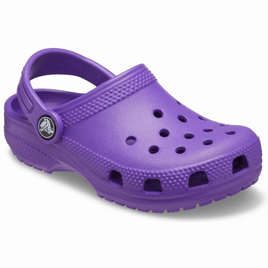 Crocs Classic Boys' Clogs Purple | FHL-894051