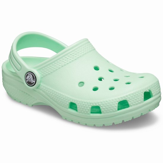 Crocs Classic Girls' Clogs Green | AGU-815304