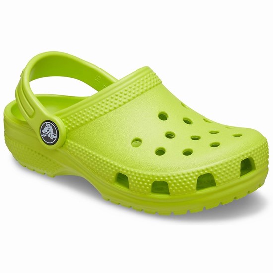 Crocs Classic Girls' Clogs Green | MWB-925874