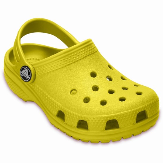 Crocs Classic Girls' Clogs Lemon | DKS-280694