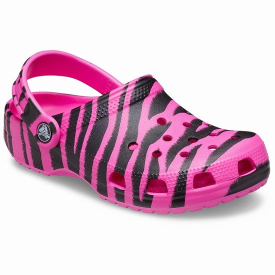 Crocs Classic Out of This World Girls' Clogs Pink / Black | CQA-697582