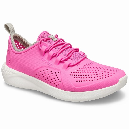 Crocs LiteRide™ Pacer Girls' Sneakers Pink | DKL-546901